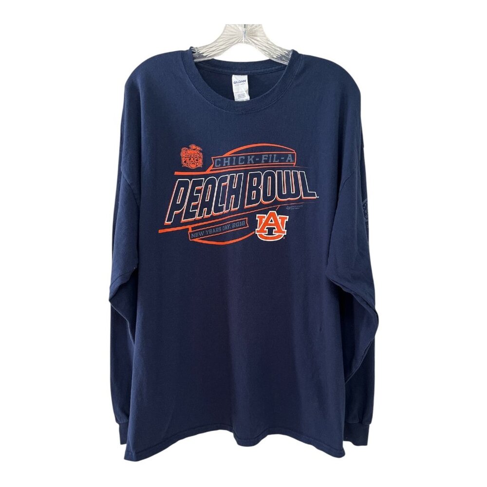 Chick-fil-A 2018 Peach Bowl Auburn Tigers Football 2XL Long Sleeve Shirt